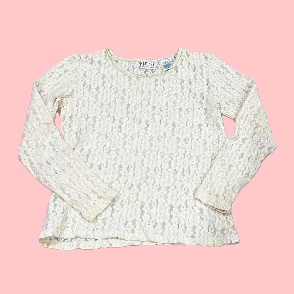 Lace long sleeve top